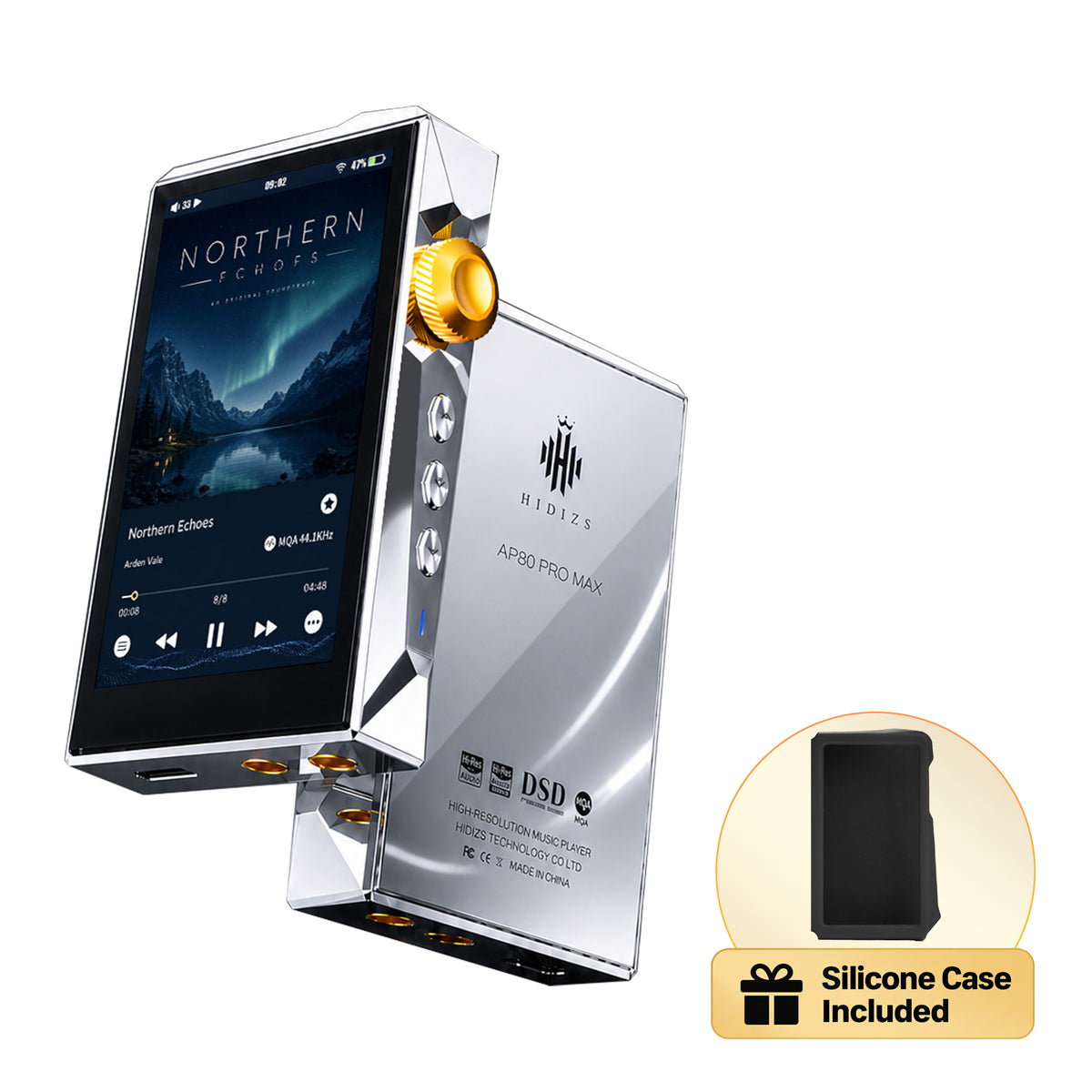 HIDIZS AP80 PRO MAX Titanium Edition All-in-One Hi-Res Streaming Music Player