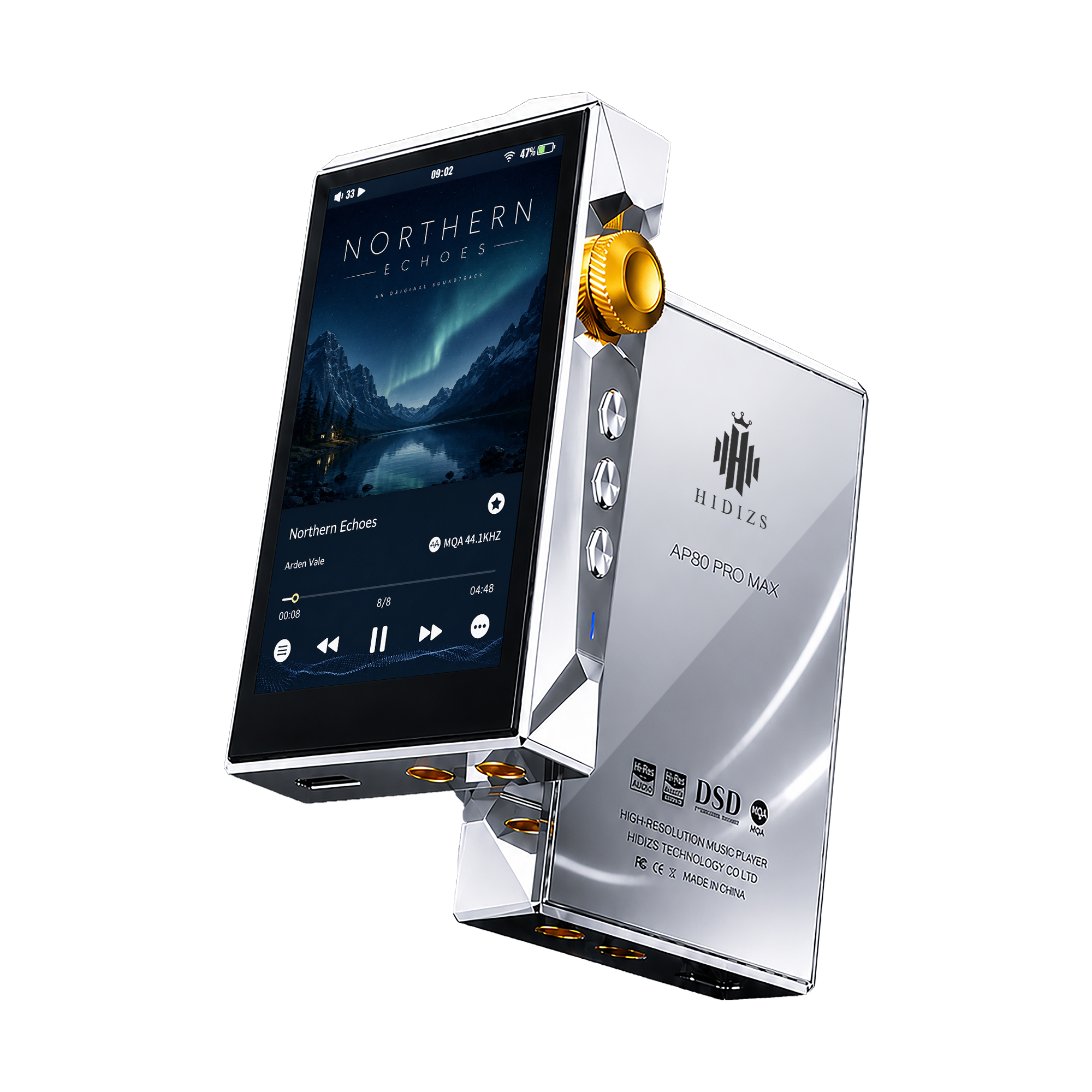 HIDIZS AP80 PRO MAX Titanium Edition All-in-One Hi-Res Streaming Music Player