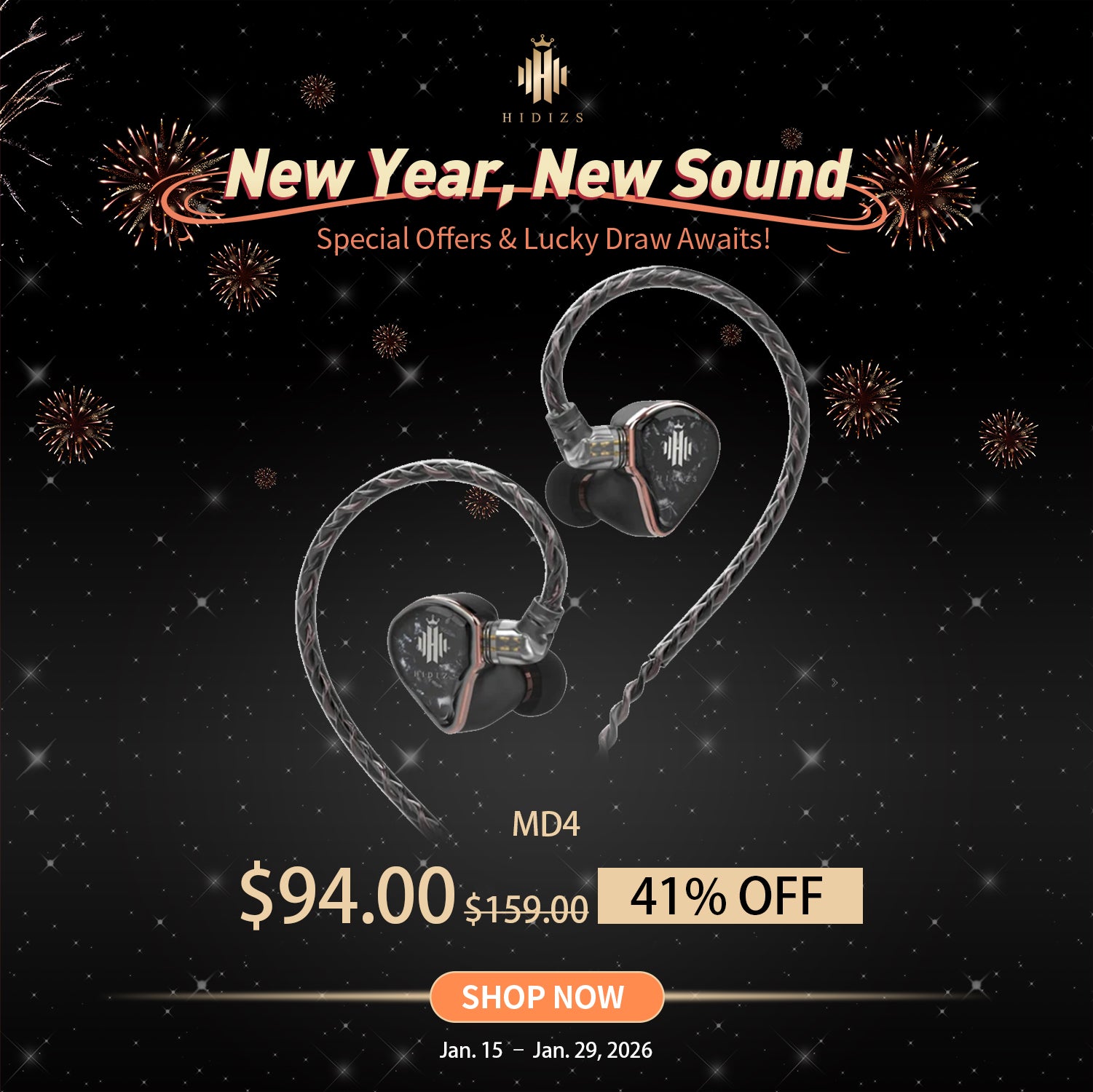 HIDIZS MD4 4 Balanced Armature Drivers HiFi In-ear Monitors