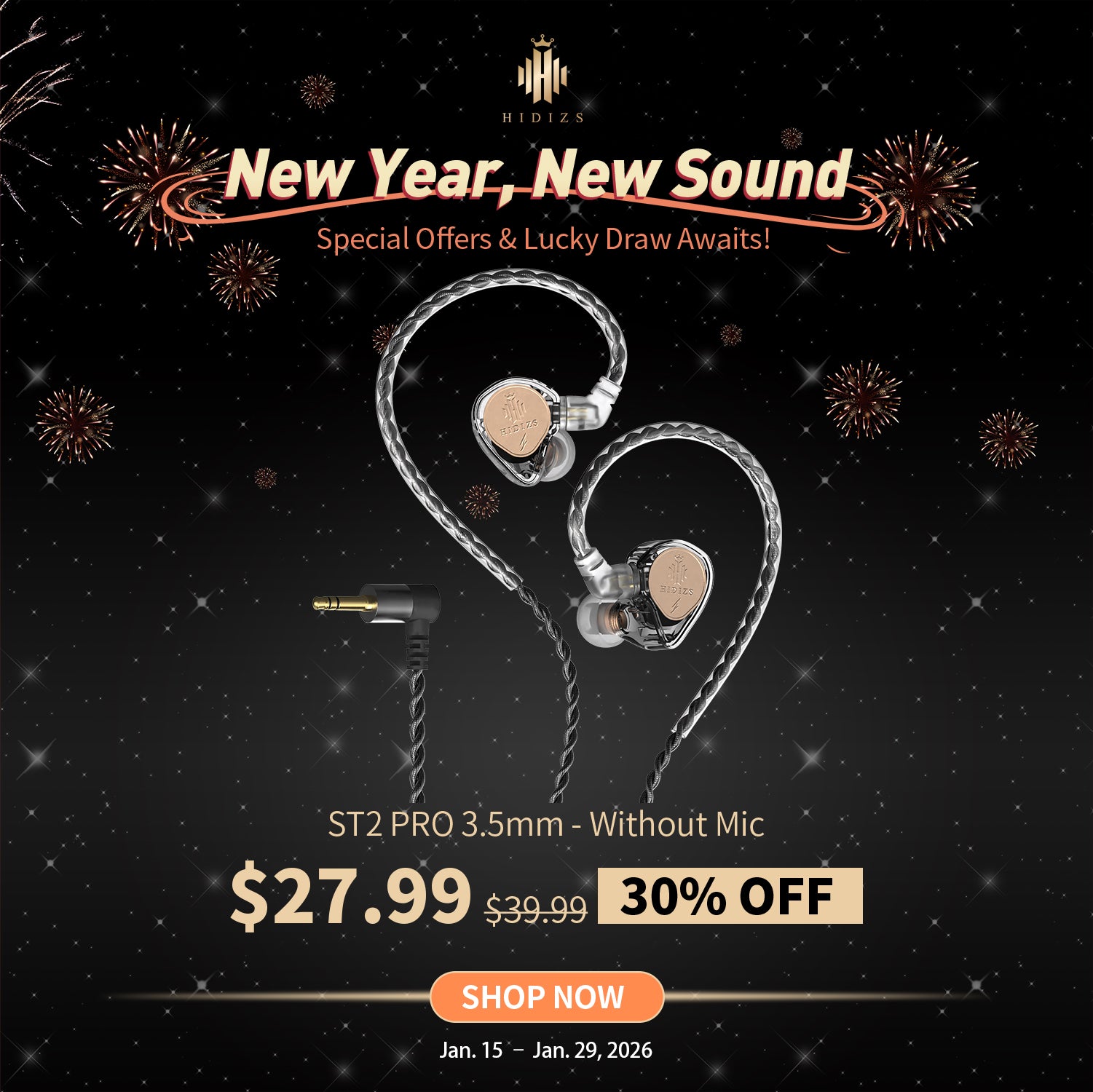 HIDIZS ST2 PRO Nebula 3.5mm Special Edition High-Performance Digital In-ear Earphones